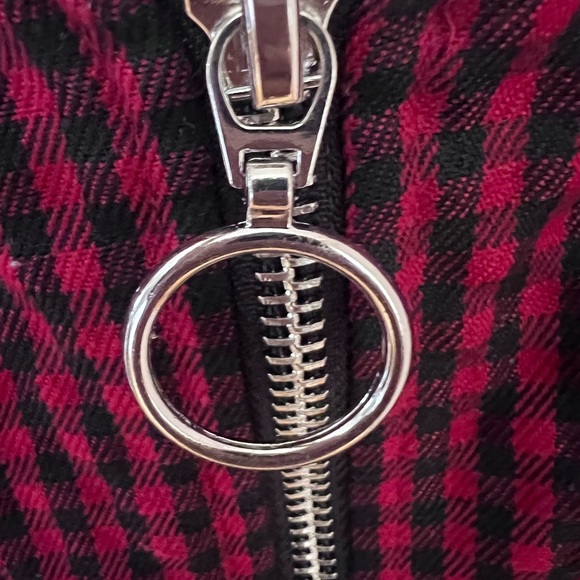 Zip Up Plaid Dress S - Picture 7 of 8